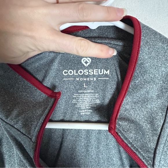 Colosseum Indiana University IU Hoosiers Quarter Zip Womens L Large Pullover - Picture 7 of 11